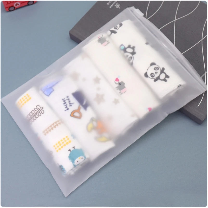 5PCS Muslin Cotton Baby Bath Towels
