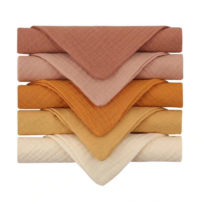 5PCS Baby Cotton Gauze Hand Towels