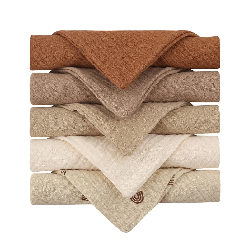 5PCS Baby Cotton Gauze Hand Towels