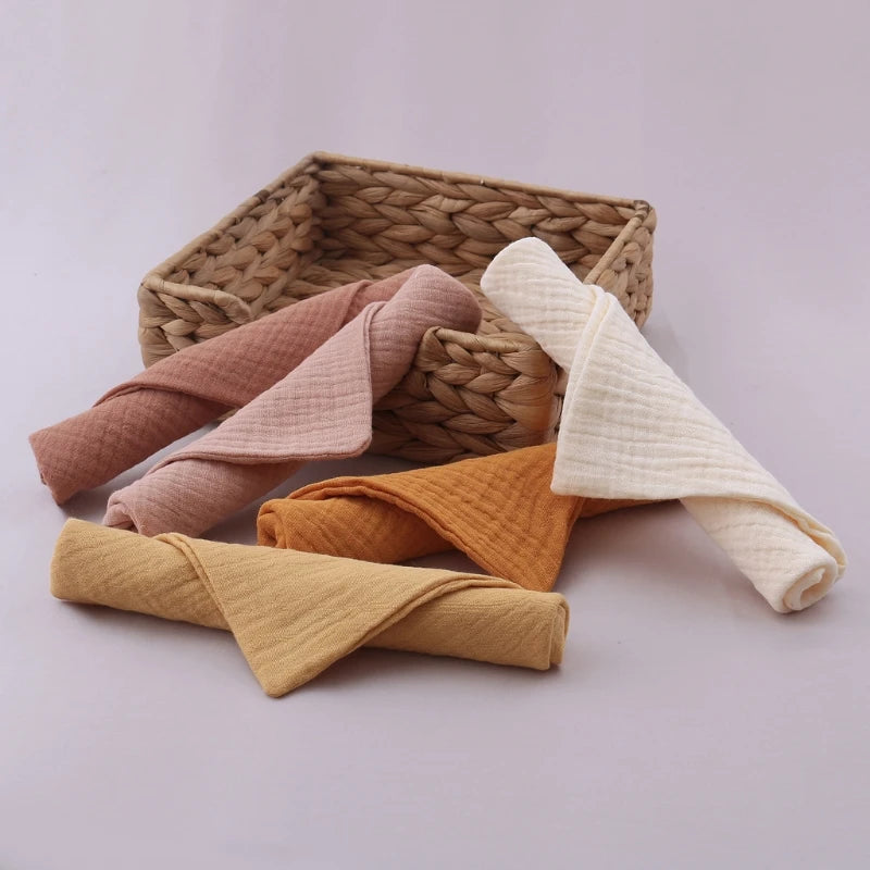 5PCS Baby Cotton Gauze Hand Towels