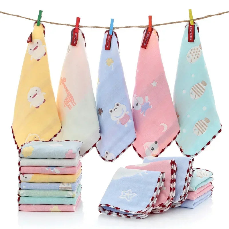 5PCS Cotton Baby Face Washcloths