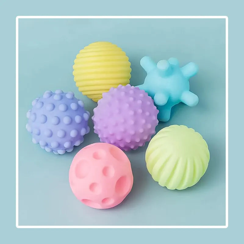 6PCS Baby Sensory Balls Textured Set