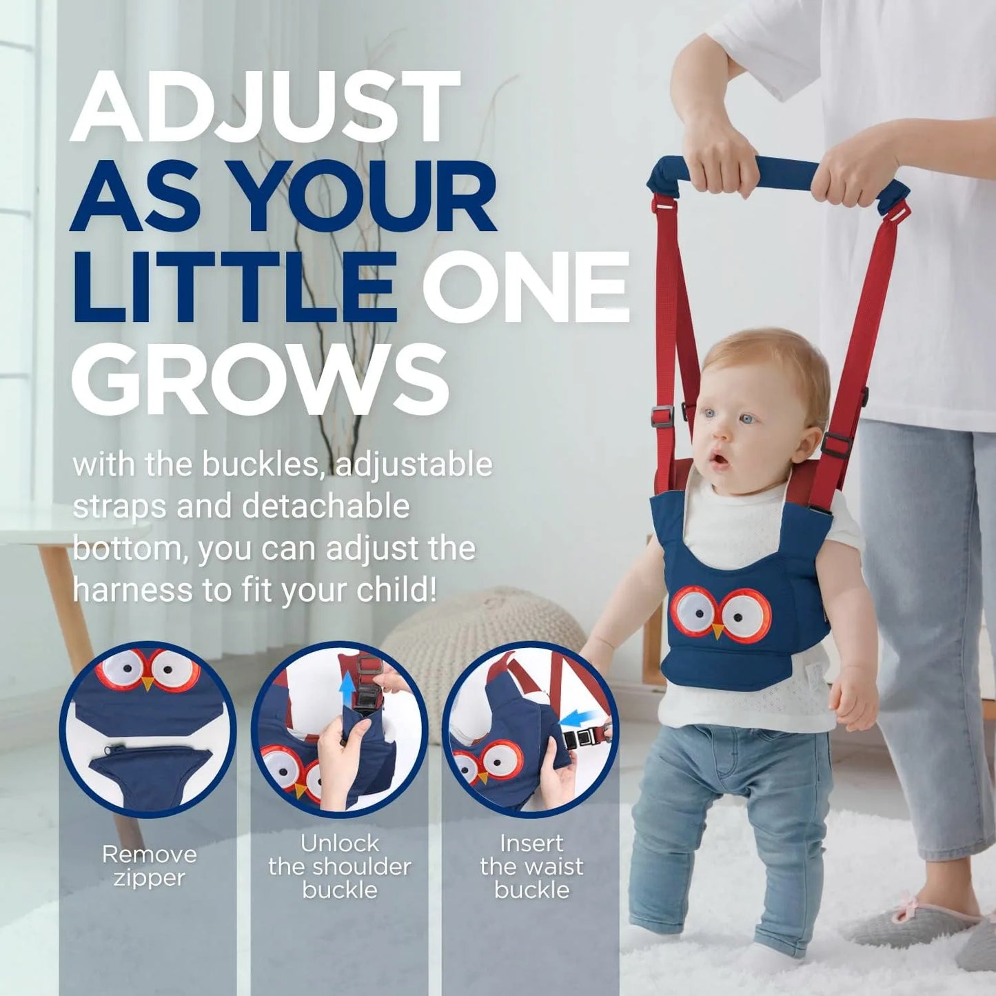 Baby Walker Strap / Detachable / Toddler Walking Aid Support Training Tool - Suitable for 6-24 Months