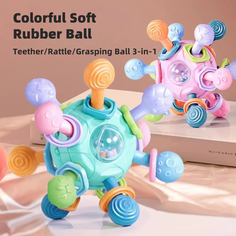 Manhattan Baby Grasping Ball Teether Rattle