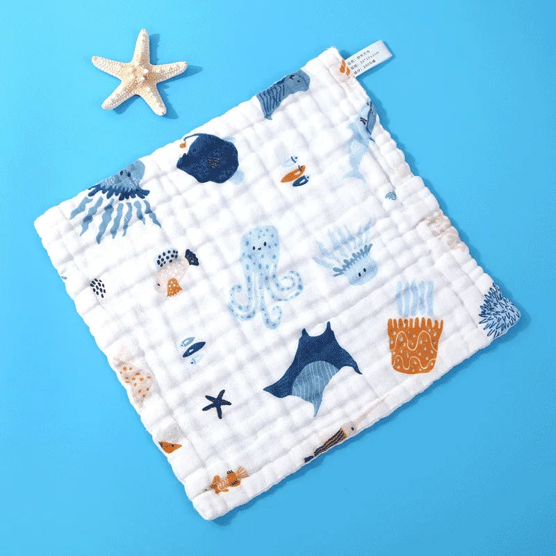5PCS Muslin Cotton Baby Burp Towels