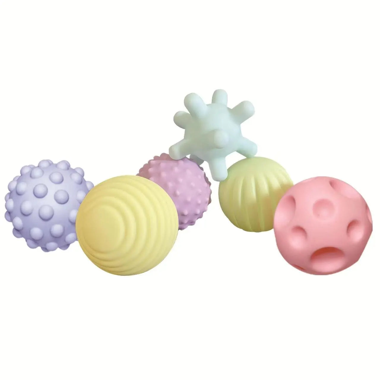 6PCS Baby Sensory Balls Textured Set