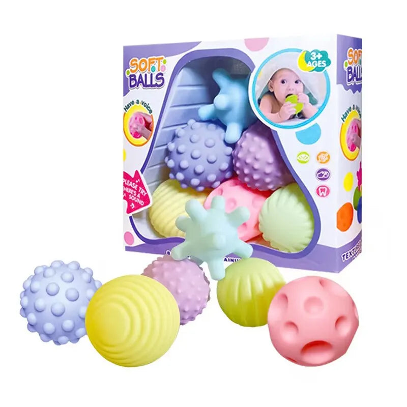 6PCS Baby Sensory Balls Textured Set