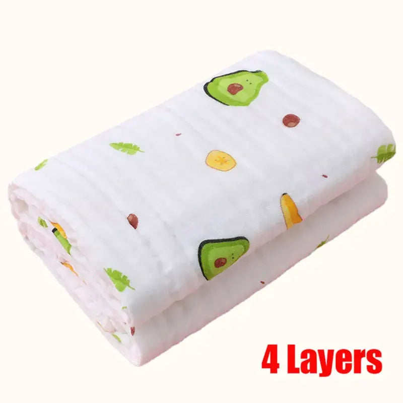 Baby Cotton Bath Towel 4-Layer Gauze