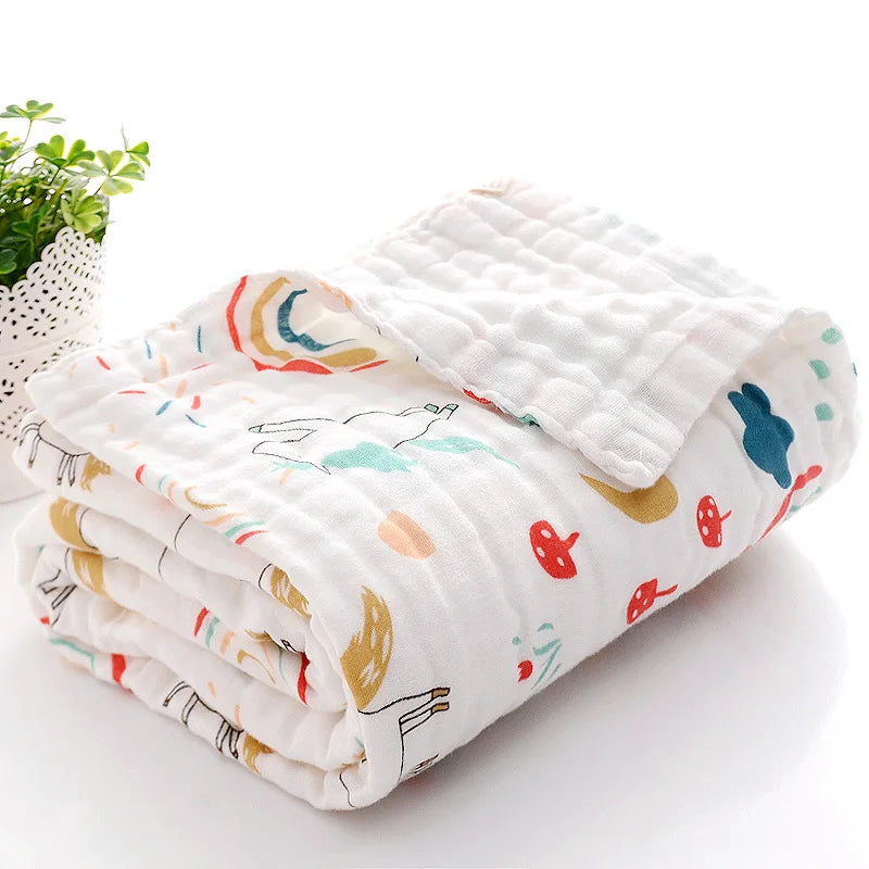 Baby Cotton Bath Towel 4-Layer Gauze