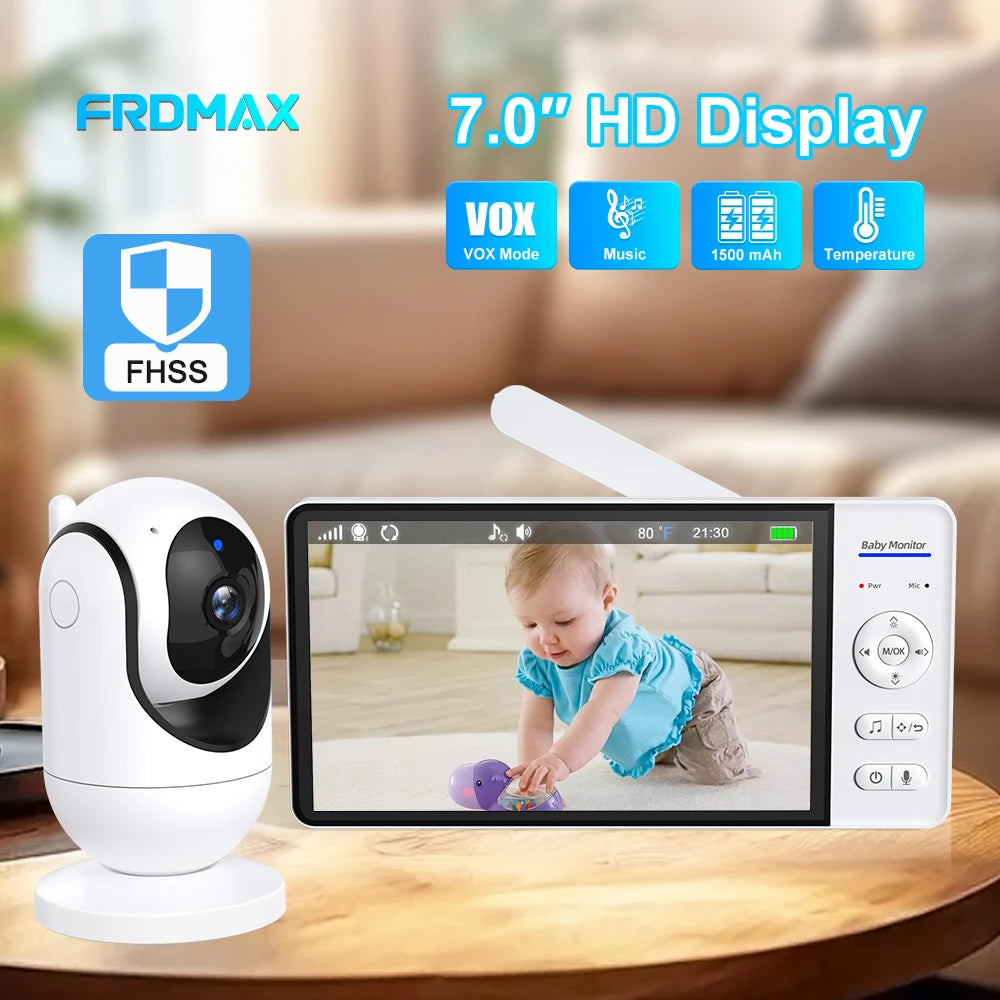 7" Screen Baby Monitor with Camera