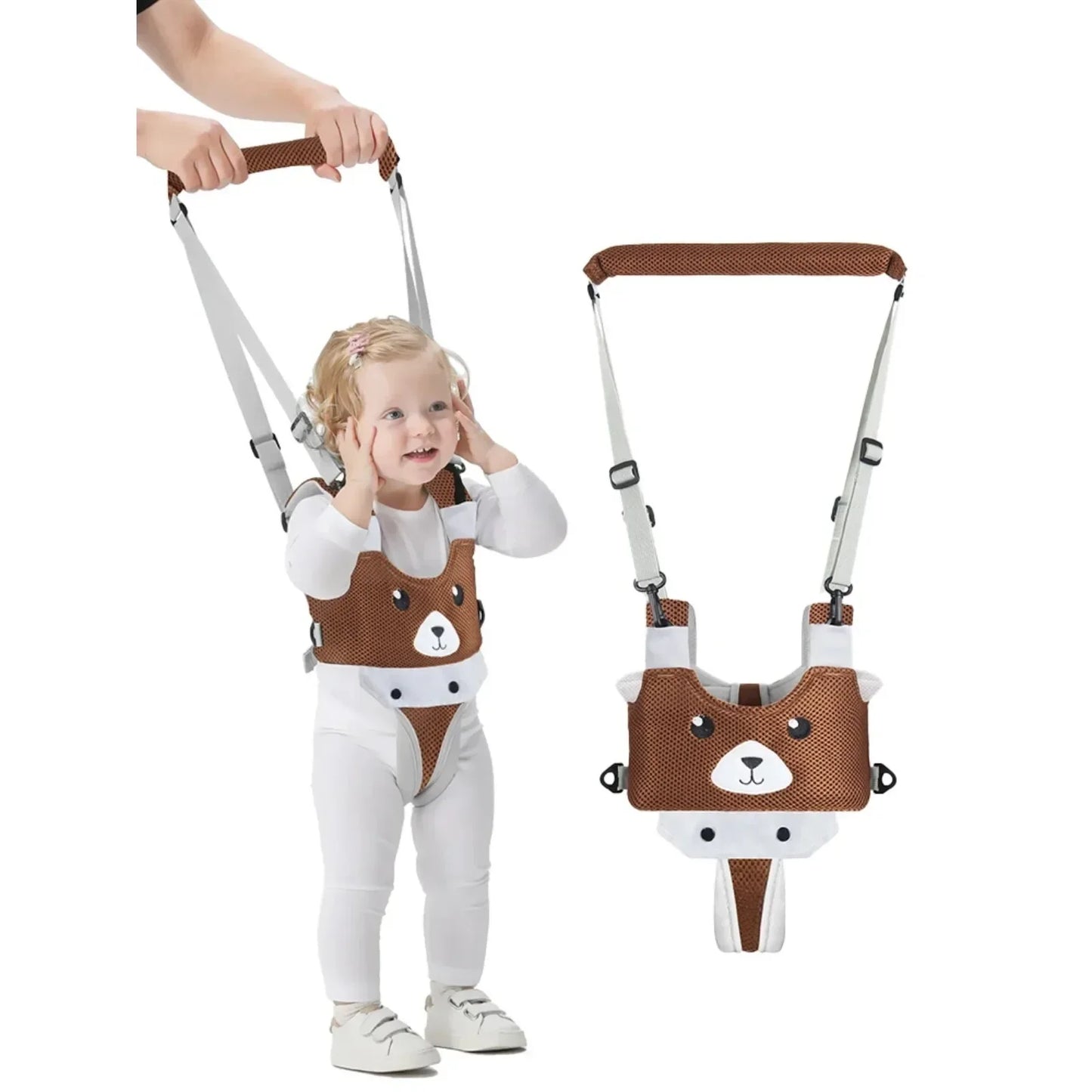 Baby Walk Helper Handheld Kids Toddler Stand Up Assistant Multi-functional Safety Sling Prevent Falls Baby Learning Walking Belt