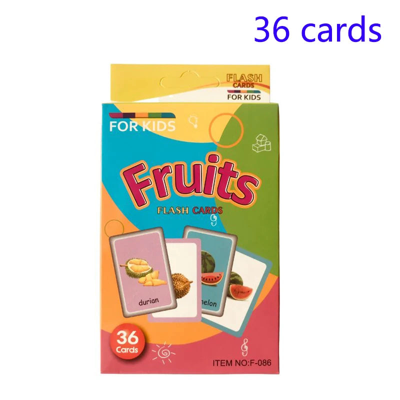 Montessori English Words Flashcards for Kids