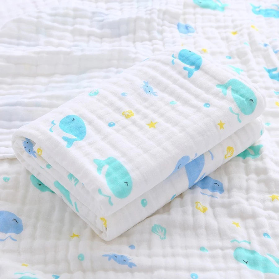 Newborn Baby Cotton Swaddle Bathrobe