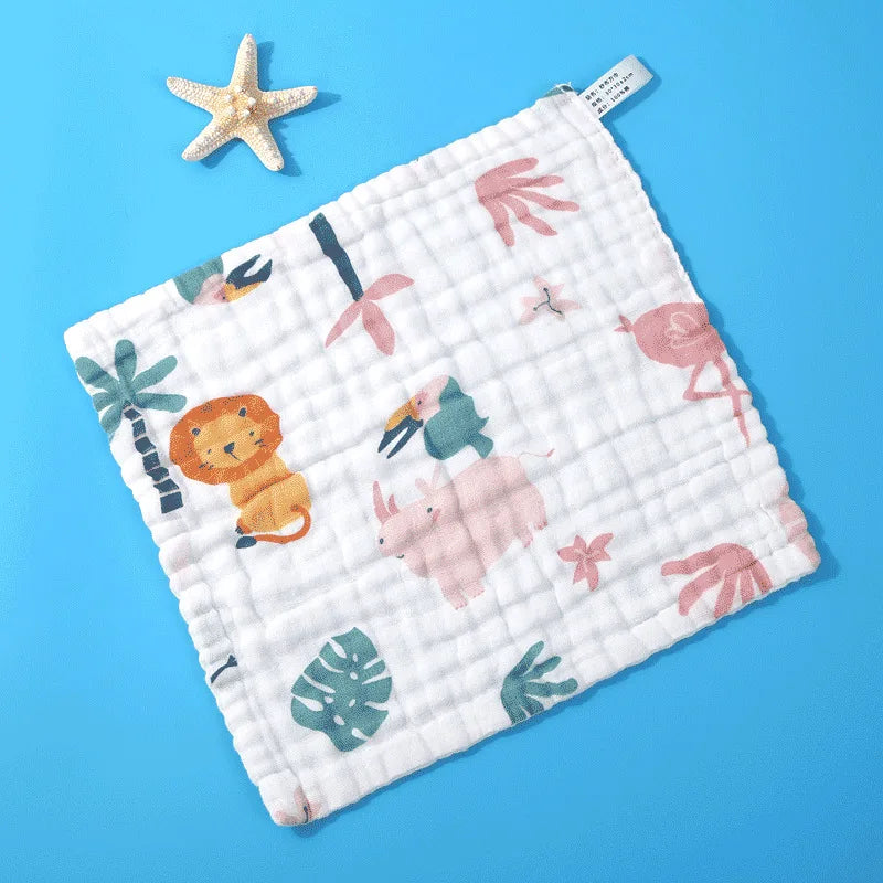 5PCS Muslin Cotton Baby Burp Towels