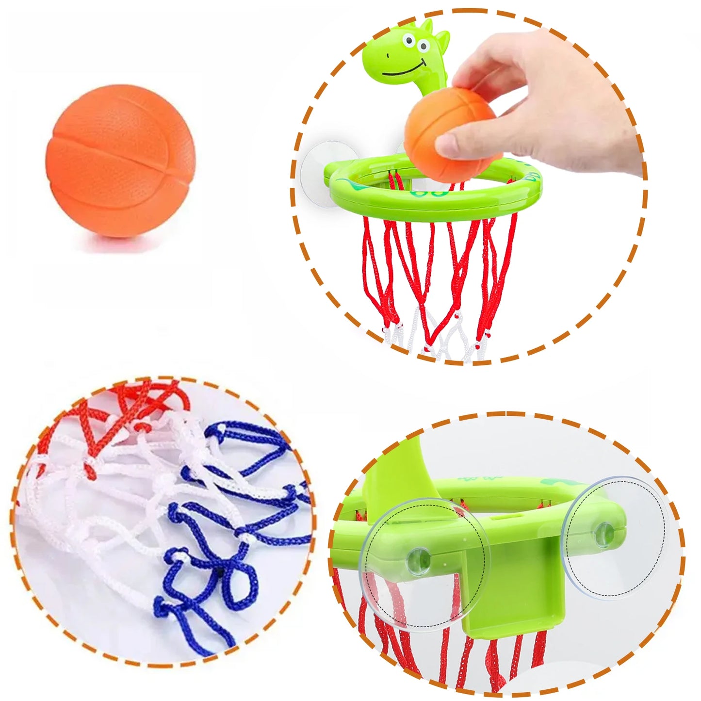 Baby Bath Shooting Basketball Hoop Toy