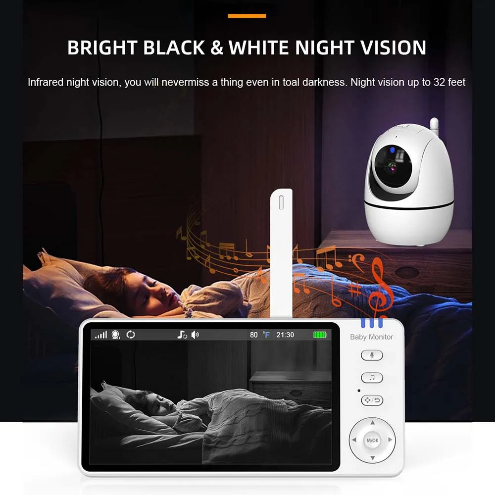 5" Video Baby Monitor with Zoom