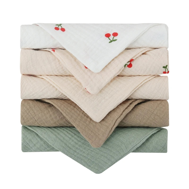 5PCS Baby Cotton Gauze Hand Towels