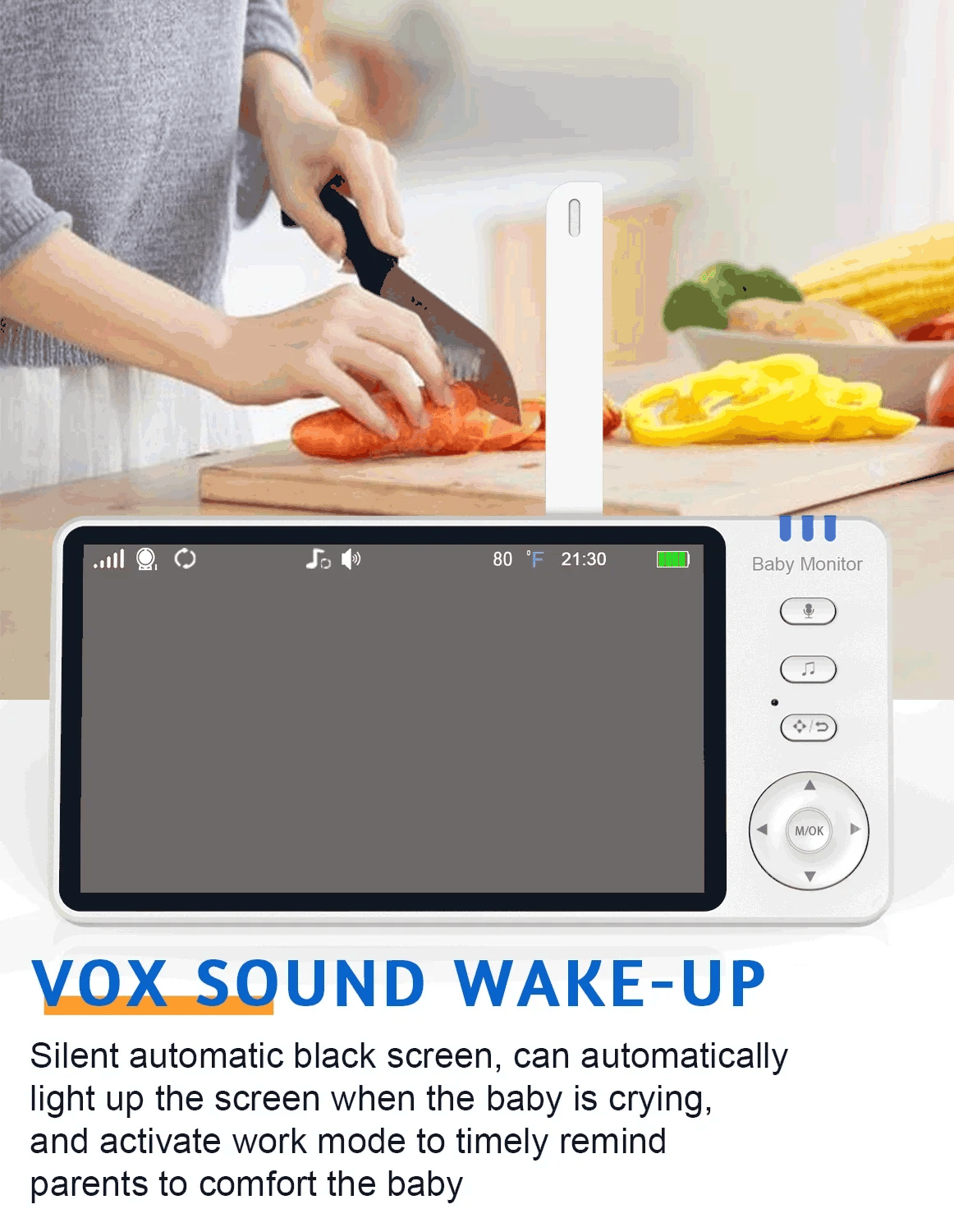 5" Video Baby Monitor with Zoom