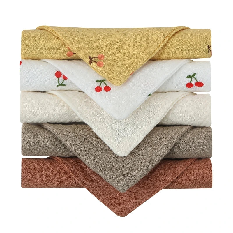5PCS Baby Cotton Gauze Hand Towels