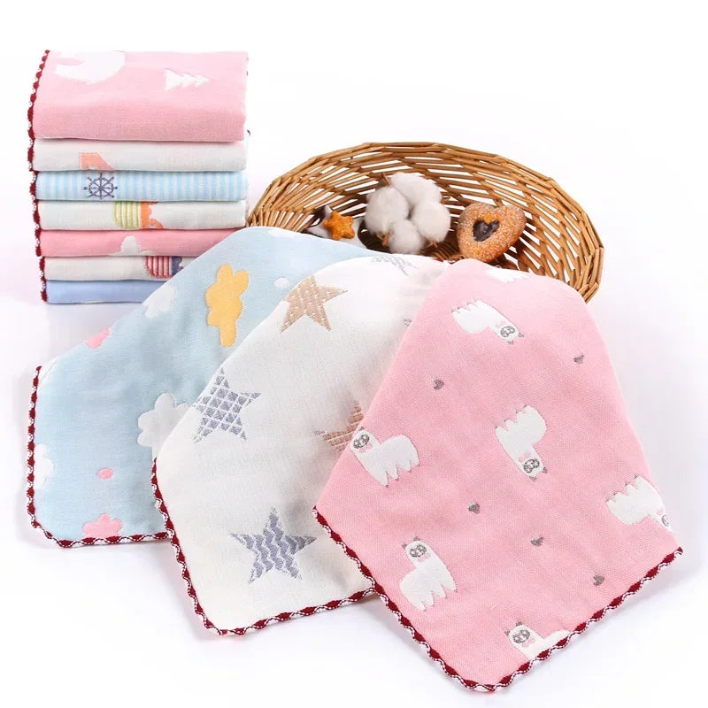 5PCS Cotton Baby Face Washcloths