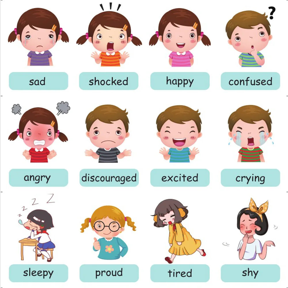 Montessori Kids English Flashcards Learning Cards