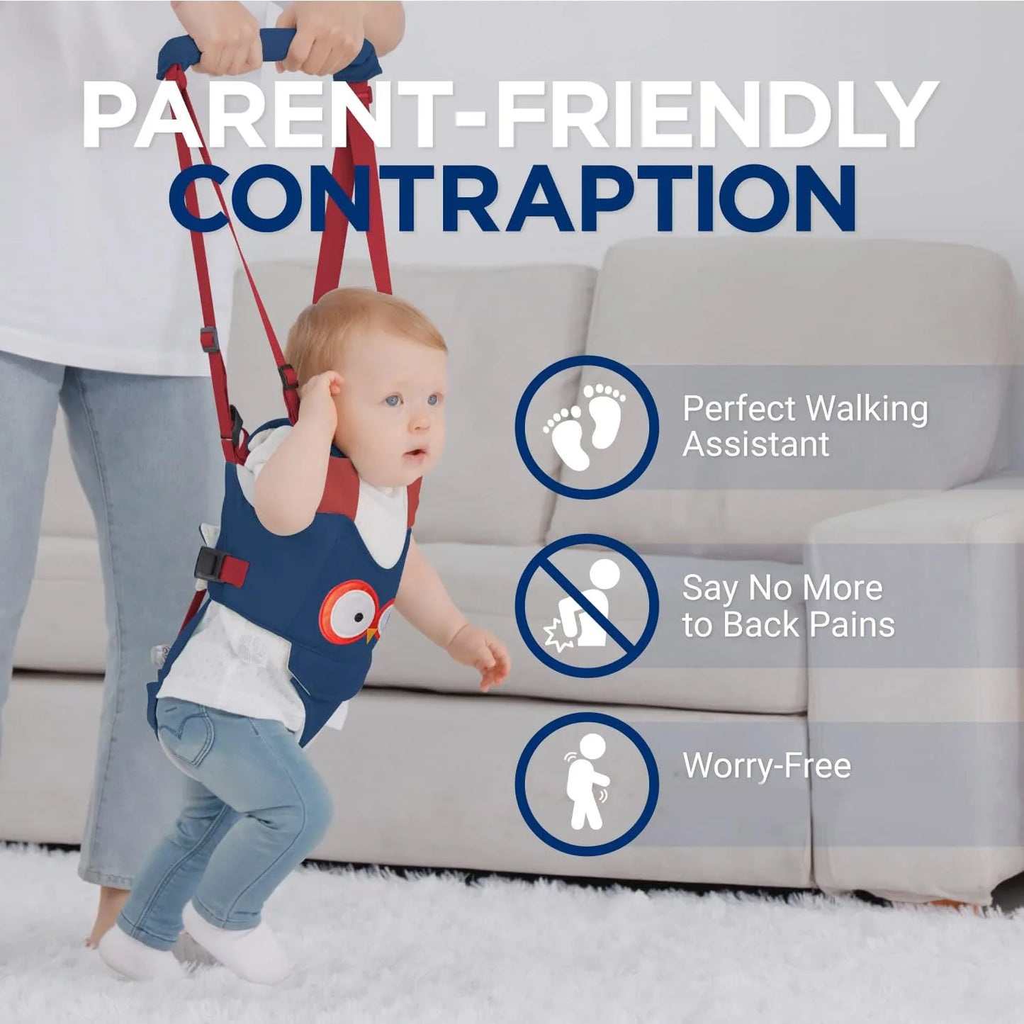 Baby Walker Strap / Detachable / Toddler Walking Aid Support Training Tool - Suitable for 6-24 Months