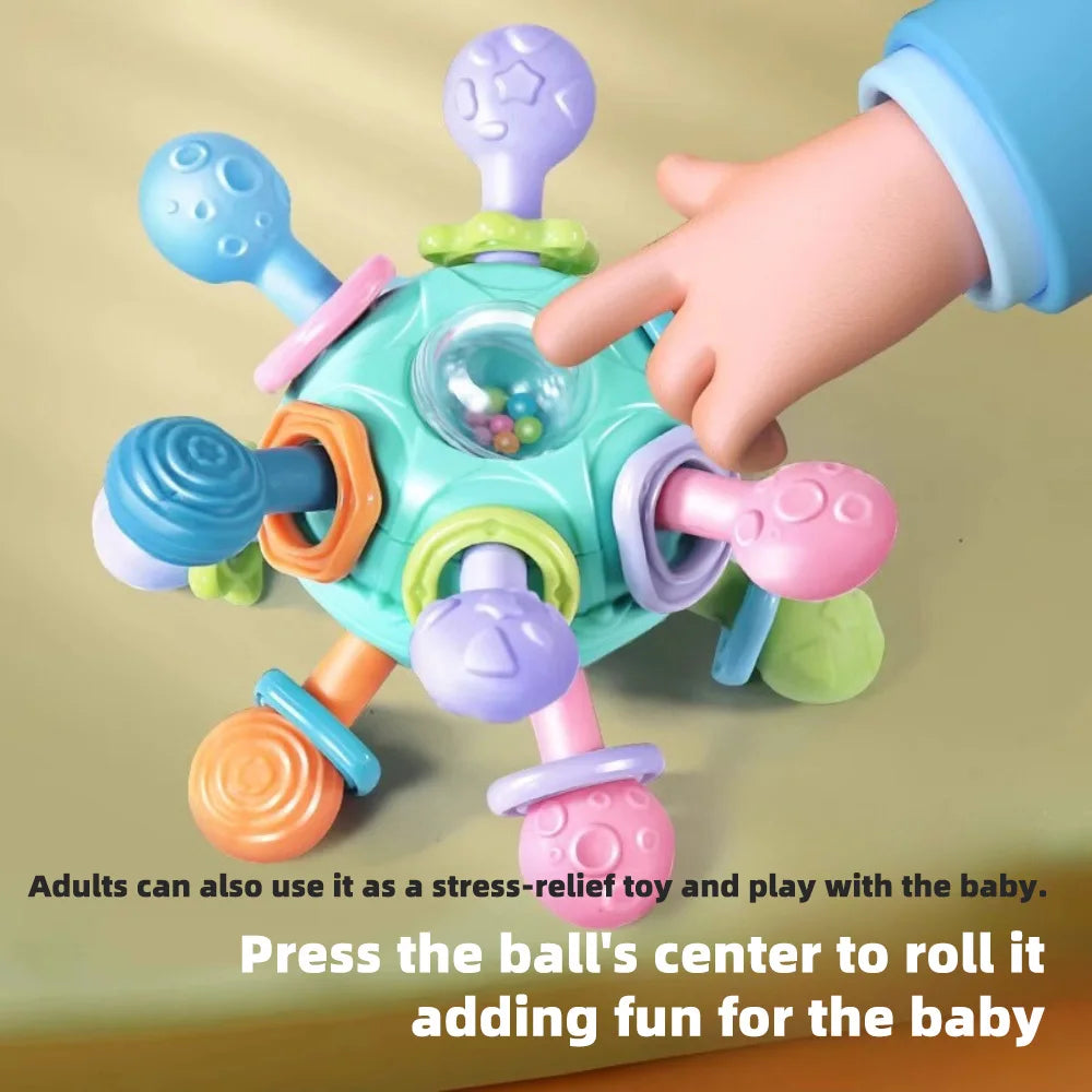 Manhattan Baby Grasping Ball Teether Rattle