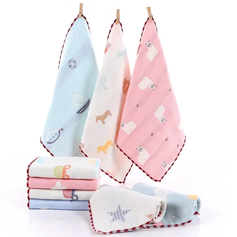 5PCS Cotton Baby Face Washcloths