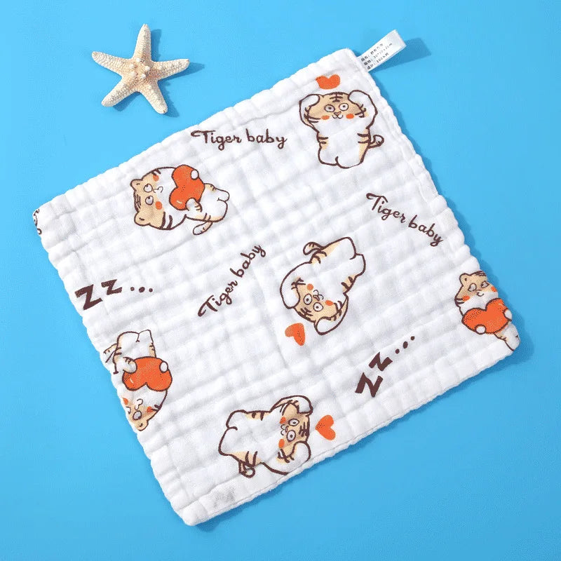 5PCS Muslin Cotton Baby Burp Towels