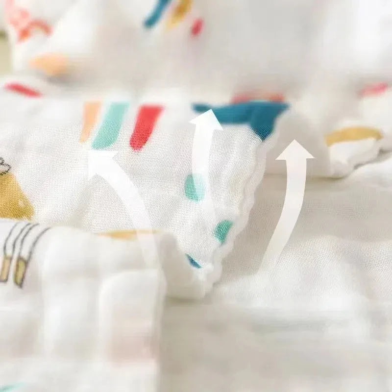 Random 5PCS Muslin Baby Towels Cotton