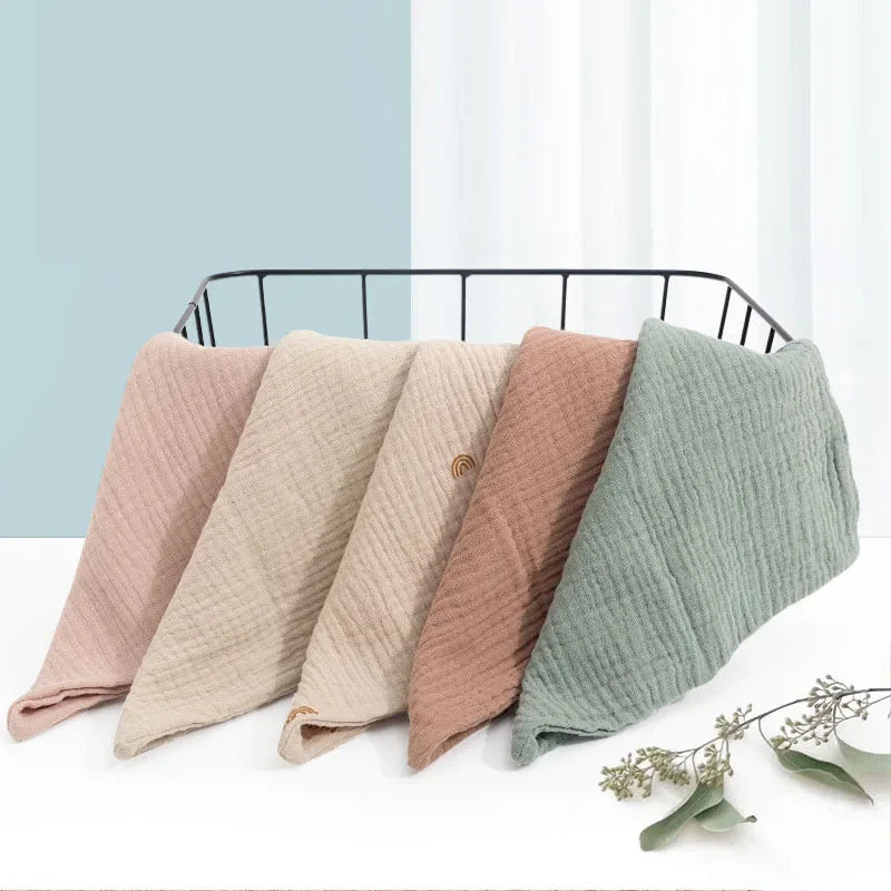 2/5PCS Muslin Newborn Baby Towels