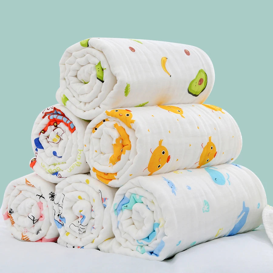 Newborn Baby Cotton Swaddle Bathrobe