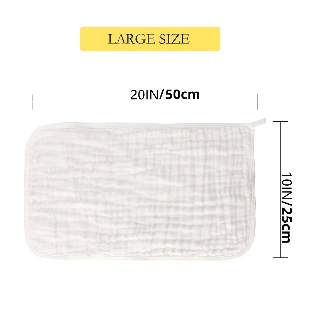 Large Muslin Burp Cloths for Babies