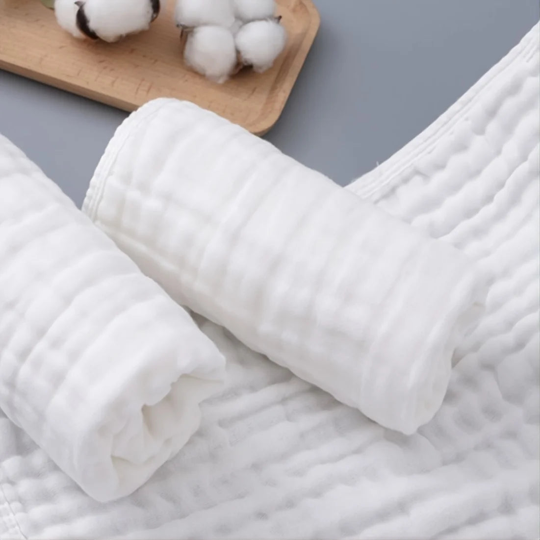 Large Muslin Burp Cloths for Babies