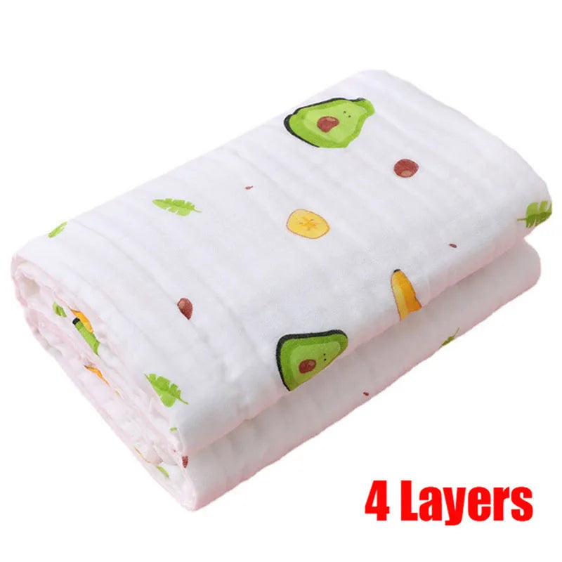 Baby Cotton Bath Towel 4-Layer Gauze