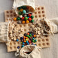 Montessori Wooden Tray with Felt Balls