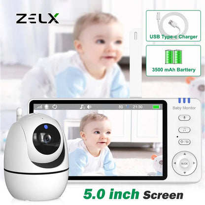 5" Video Baby Monitor with Zoom