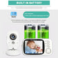 3.5 Inch Wireless Video Baby Monitor Auto Night Vision with Lullabies Baby Nanny Security Camera High Definition