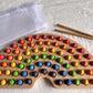 Montessori Wooden Tray with Felt Balls