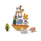 Montessori Wooden Stacking Blocks Forest Houses