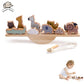 Montessori Wooden Stacking Blocks Forest Houses