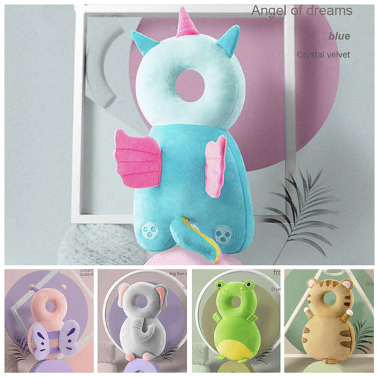 Toddler Head Protector Cushion Cartoon Backpack