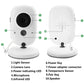 3.5 Inch Wireless Video Baby Monitor Auto Night Vision with Lullabies Baby Nanny Security Camera High Definition