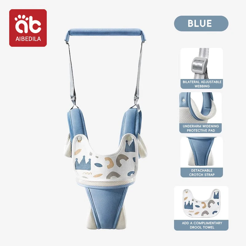 AIBEDILA Toddler Infant Walker Harness Assistant Belt With Burp Cloth Child Learning Walk Support Assist Trainer Walking Harness