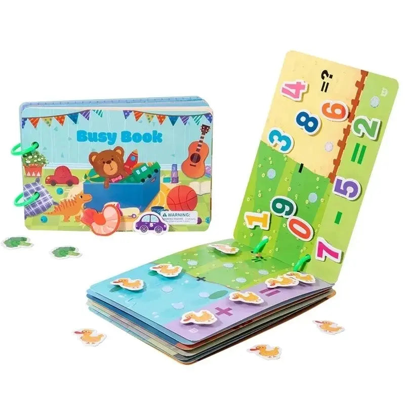 Montessori Activity Book Sticker Matching Game