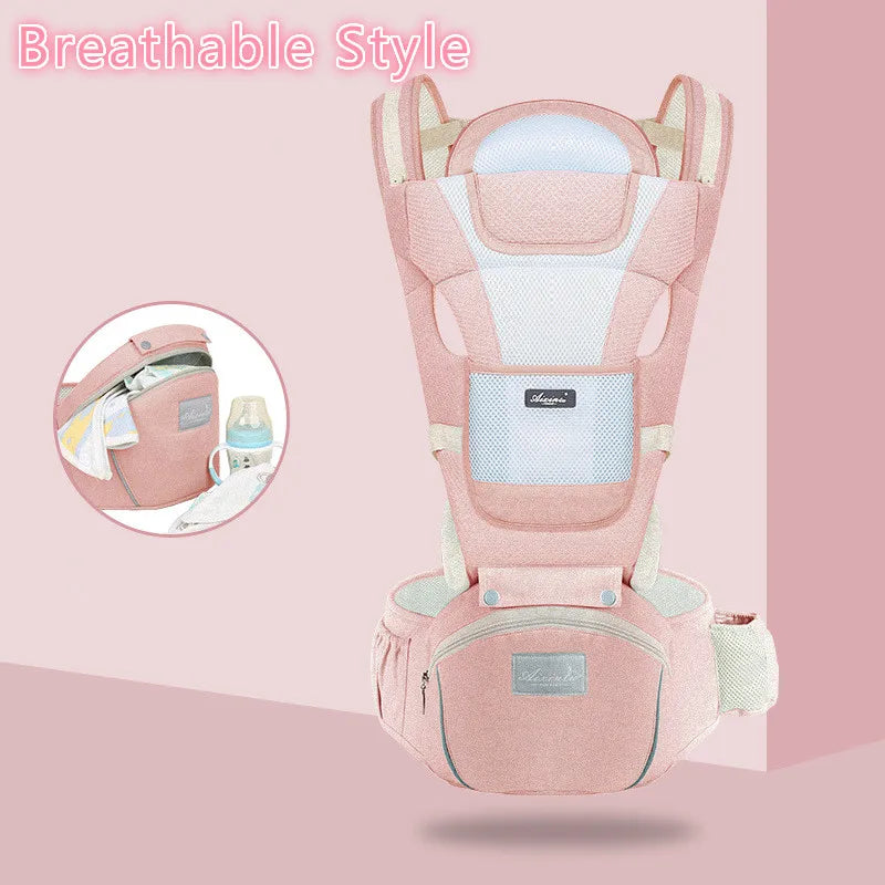 Ergonomic Baby Carrier Infant Baby Hipseat Carrier Front Facing Ergonomic Kangaroo Baby Wrap Sling for Baby Travel