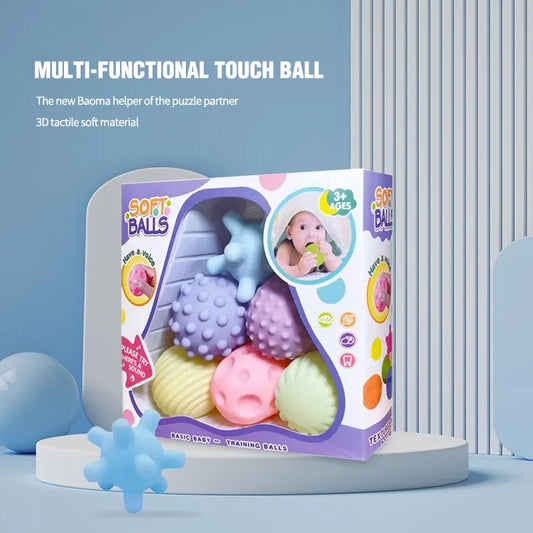 6PCS Baby Sensory Balls Textured Set