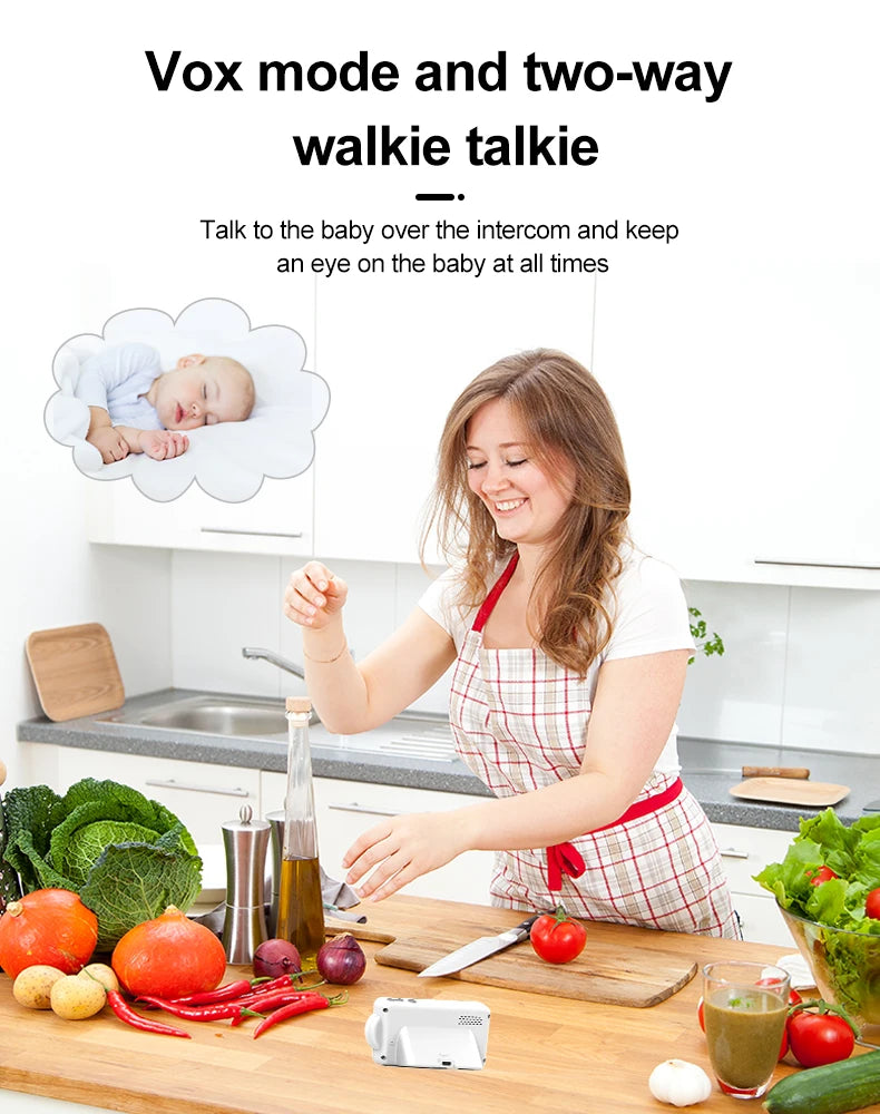 Baby Monitor with Two-Way Audio Camera