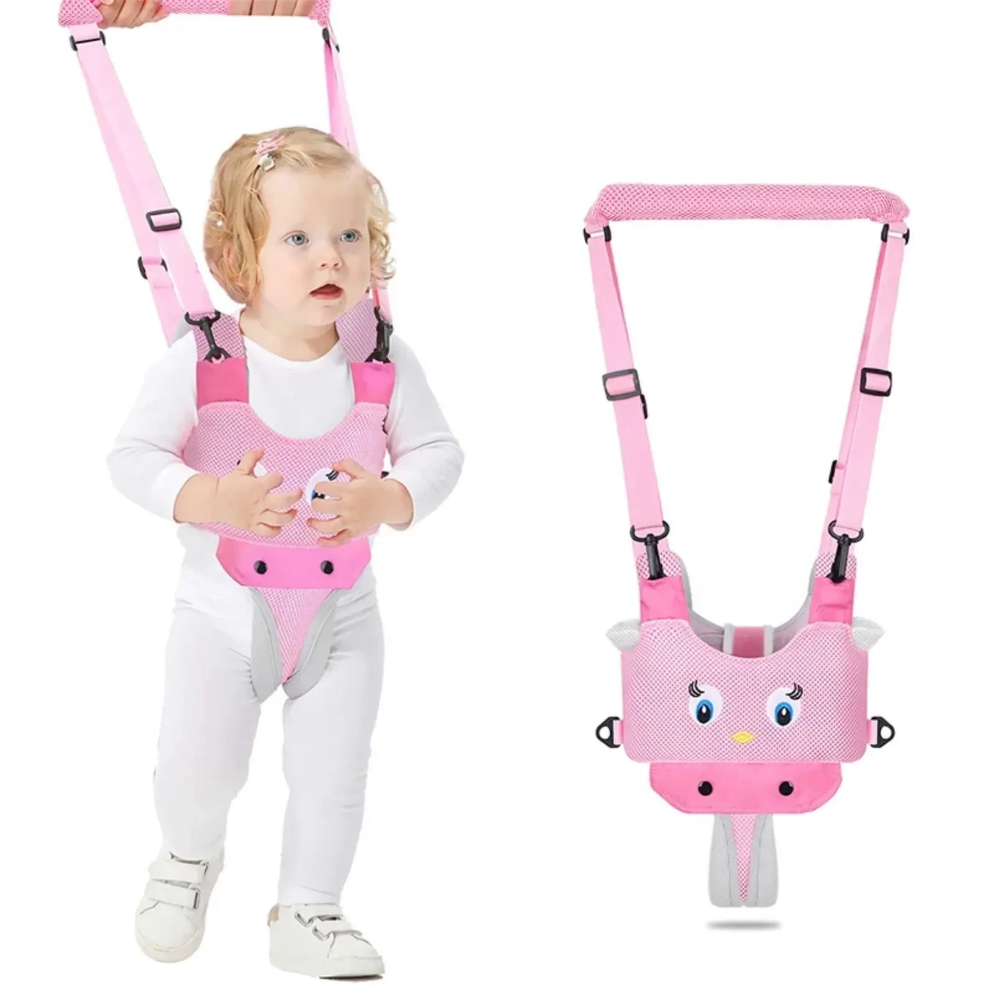 Baby Walk Helper Handheld Kids Toddler Stand Up Assistant Multi-functional Safety Sling Prevent Falls Baby Learning Walking Belt