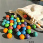Montessori Wooden Tray with Felt Balls